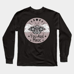 You are Magic Moth Moon Stars Long Sleeve T-Shirt